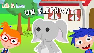 comptine un elephant qui se balancait  chanson pour bebe avec parole [upl. by Joaquin909]