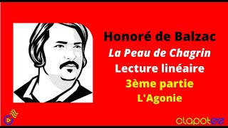 BALZAC  La Peau de Chagrin  Lecture linéaire 3ème partie LAgonie [upl. by Seroka]