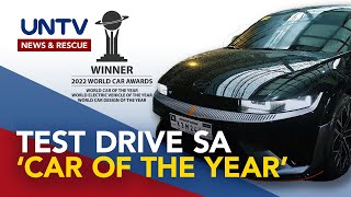 Sporty electric vehicle na kinilalang ‘car of the year’ isasalang sa test drive  Manibela [upl. by Noella397]