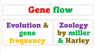 Gene flow  lecture 4 [upl. by Droc]