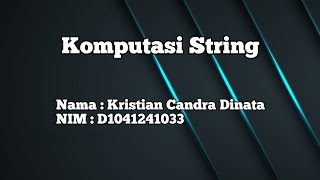 Komputasi String pads Excel [upl. by Alesiram]