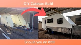 DIY Caravan Build Episode 1 Season 1 [upl. by Nennahs]