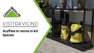 Visti da vicino scaffale in resina in kit Spaceo  Leroy Merlin [upl. by Mehalick]