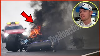 Logan Sargeants Terrifying FP3 Crash 🚨  Horrible Accident [upl. by Liz]