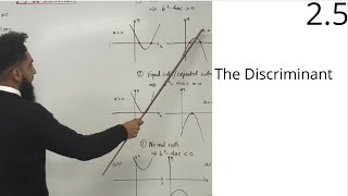 Edexcel AS Level Maths  25 The Discriminant [upl. by Elocal]