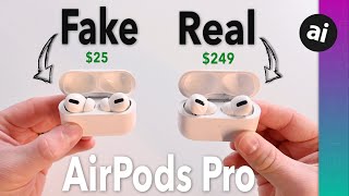 One of these AirPods Pro is FAKE [upl. by Yntirb]