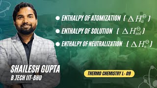 Enthalpy of neutralization  Atomization Thermo L09  Thermo by Shailesh Gupta [upl. by Elaweda394]