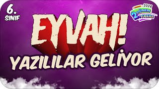 2Dönem 2Yazılılar Geliyor❗ 6Sınıfın Son Yazılılarına Girmeden İzle ✍🏻 [upl. by Adnohsor]