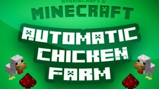 Minecraft Tutorial  How to make an automatic chicken farm [upl. by Fife]