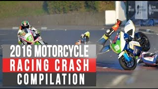 Motorcycle Racing Crash Compilation 1 Live Commentary No Music [upl. by Elletsirhc]