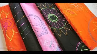 নকশী কাথার ডিজাইন Nokshi Katha Design 9  nokshi kathar noksha [upl. by Redneval]