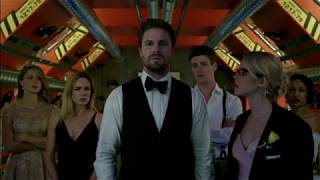 Arrow 6x08 Opening scene Earth X Prometheus identity revealed [upl. by Antipus]