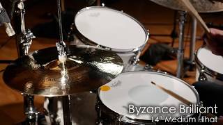 Meinl Cymbals B14MHB Byzance 14quot Brilliant Medium Hihat [upl. by Eizzik]