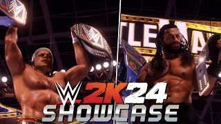 WWE 2K24 SHOWCASE  Cody Rhodes vs Roman Reigns FULL GAMEPLAY [upl. by Elam]