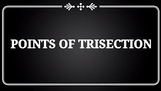 Finding the trisecting points  section formula problems coordinate geometry  sri pragna [upl. by Ahtilat519]