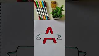 Word lettering art  Always  handlettering letteringart shorts art style [upl. by Urdna]