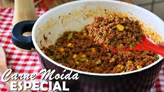 CARNE MOÍDA ESPECIAL PARA TORTAS E SALGADOS  Menino Prendado [upl. by Peh854]