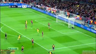 Barcelona vs Atletico Madrid 11 Diego Ribas goal vs Barca HD 2014 [upl. by Kcirdes]