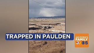 People stuck in Yavapai County community due to flooding [upl. by Rufina]