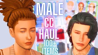 Male CC Haul 120 Items WITH LINKS  The Sims 4 Custom Content [upl. by Nebra]