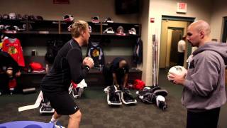 Blackhawks Road Trip with Paul Goodman Strength and Conditioning Coach [upl. by Alamac222]