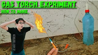 How to make a high temperature Gas Torch  Jet Flame Gas Torch  By Kashan Rehmani Vlogs [upl. by Bopp]