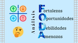 Matriz FODA personal y vocacional 🚀 ¿Cómo hacerlo 🤓 Ejemplos 👌 Análisis interno y externo [upl. by Fleda]