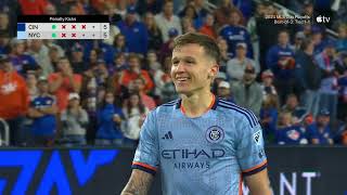 PK Shootout FC Cincinnati vs New York City FC  Audi 2024 MLS Cup Playoffs [upl. by Analaf556]