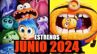 PRÓXIMAS PELÍCULAS ANIMADAS Y CARICATURAS QUE SE ESTRENAN EN JUNIO 2024 [upl. by Noguchi]