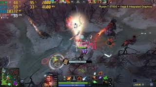 Ryzen 7 5700G  Vega 8 Integrated graphics Dota 2 Lowest to ULTRA Preset 1080p 2024 [upl. by Kcirevam]