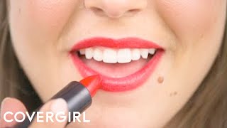 Perfect Red Lipstick Makeup Tutorial  COVERGIRL [upl. by Fosque93]