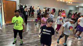 Beginner students learn J Roo Line Dance [upl. by Etnoed2]