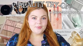 KBeauty Skin Care Routine amp Makeup TryOn [upl. by Brandtr]