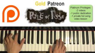 RULE OF ROSE OST  A Love Suicide Theme Song Piano Cover  Patreon Dedication 73 [upl. by Neelehtak]