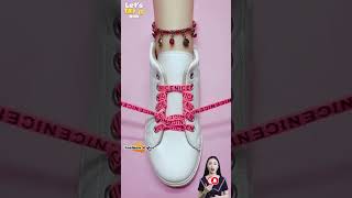 Elegant way to tie shoelaces for style Sneaker lacing tips shorts shoeslacestyles tips [upl. by Dimitris]