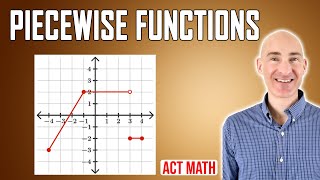 Piecewise Functions ACT Math Review Video Course 28 of 65 [upl. by Enaed403]