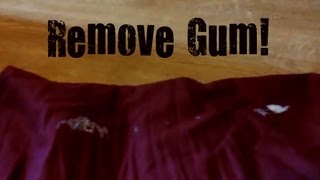 How To Remove Chewing Gum From Clothes [upl. by Hildegaard]