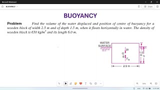 Buoyancy Numerical problem01 [upl. by Nnahgiel]