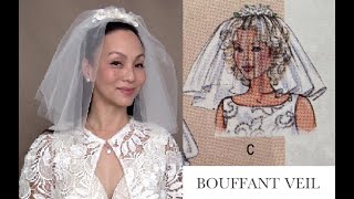 How to make a Shoulder Length Veil Bouffant Veil Part 1 [upl. by Lang]