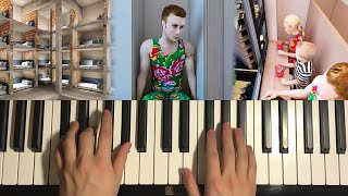 How To Play  Galvanized Square Steel Background Music Piano Tutorial Lesson [upl. by Nytsirc80]