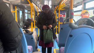 Normal Bus Ride Journey on Route 43 Metroline London LJ19CUH BDE2619 10324 Part 2 [upl. by Yelrac]