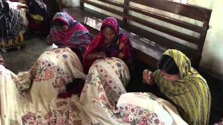 Nakshi Kantha Embroidery BRACAarong Part 1 [upl. by Lind386]