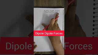 Dipole  Dipole Forces chemistry statesofmatter neet iitjee [upl. by Jeddy193]