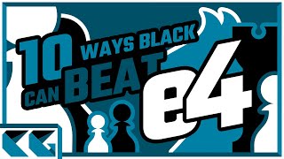 Top 10 Chess Openings for Black Against e4 [upl. by Savdeep]