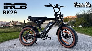 RCB RK29 20quot Fat Electric Bike  Legal but Powerful without Accelerator [upl. by Karame]