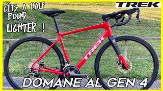 The all new trek domane al gen 4  affordable lightweight entry level road bike [upl. by Nannerb502]