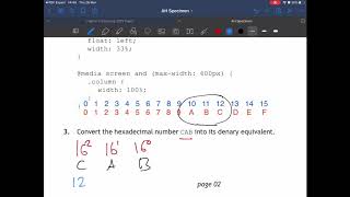 How To Convert Hexadecimal To Denary In 3 Minutes Advanced Higher Computing [upl. by Akialam511]