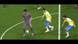 Fifa World Cup 2024 Brazil Vs England Goal 21 Exciting Online Match efootball dls23 konami [upl. by Eerolam]