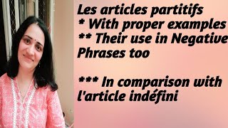 les articles partitifs du dela de l des with proper examples their use in negative phrases [upl. by Eitak]