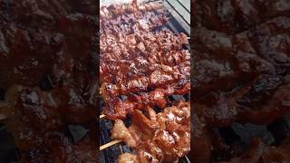 pork barbeque on stick 🤤FilipinoFood StreetFood [upl. by Rochkind]